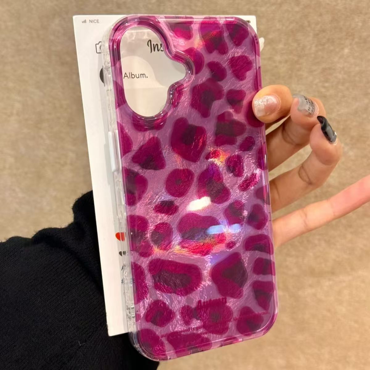 Phone Cases Purple - Purple Leopard Print Phone Case For