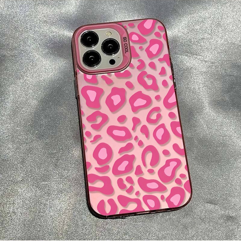 Phone Cases Leopard Print - Pink Leopard Print Phone Case for