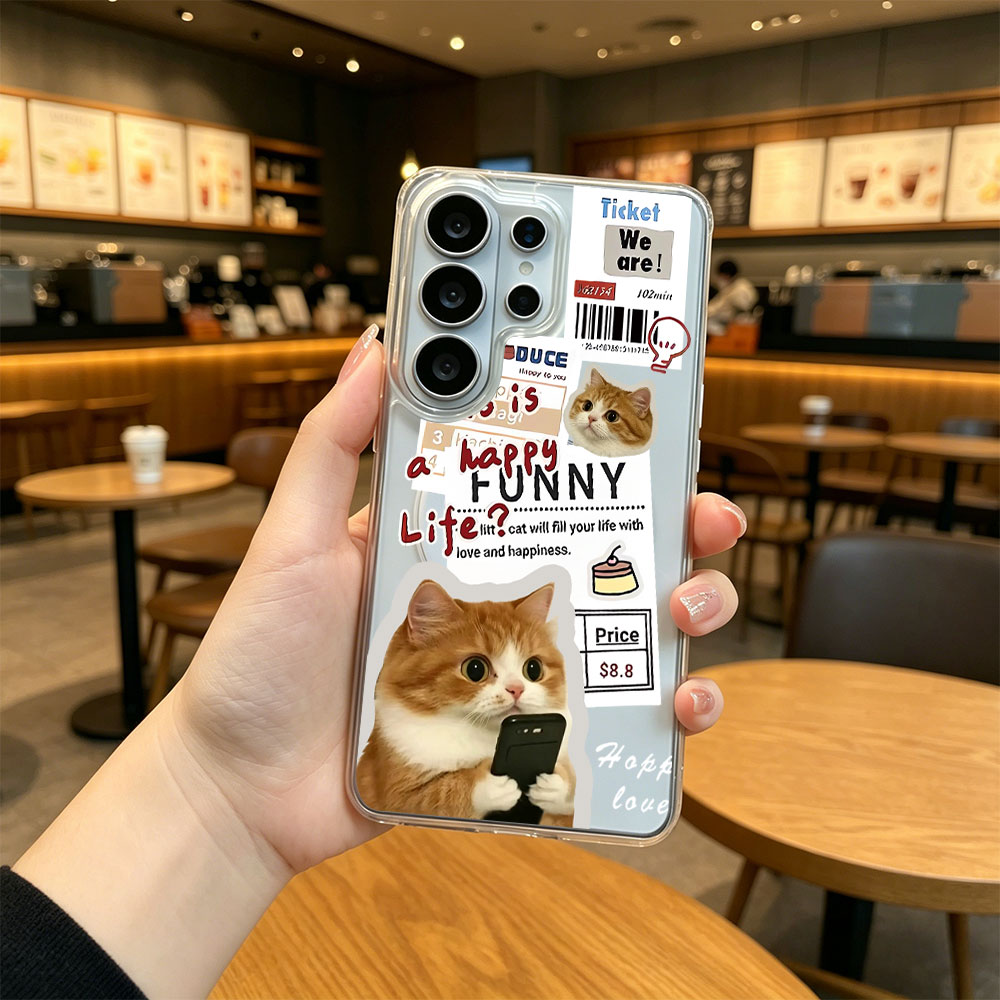 Phone Cases Samsung S25 Fe - Clear Acrylic Magnetic Phone Case For