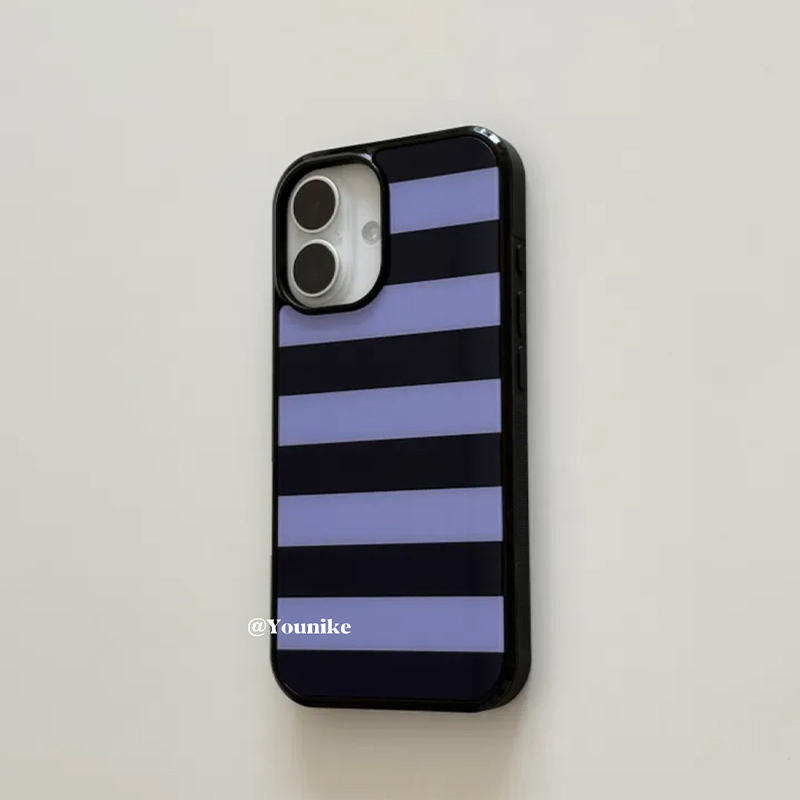 Korean Ins Purple and Black St - Phone Cases Purple ulasan dan harga