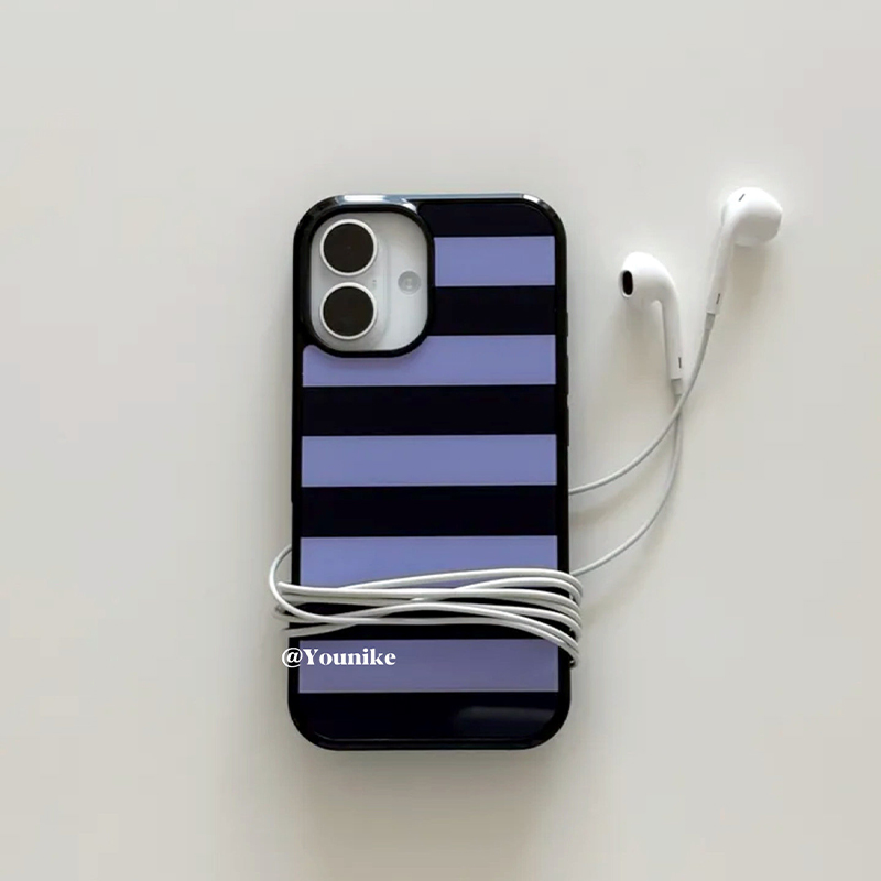 Korean Ins Purple and Black St - Phone Cases Purple ulasan dan harga