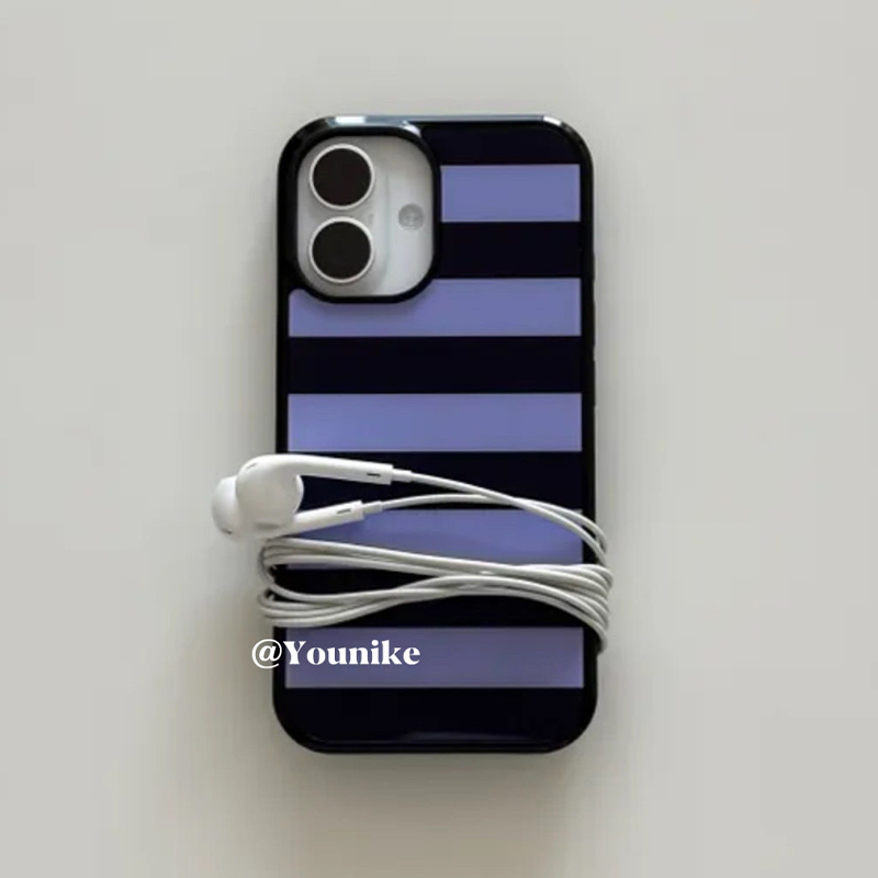 Korean Ins Purple and Black St - Phone Cases Purple ulasan dan harga