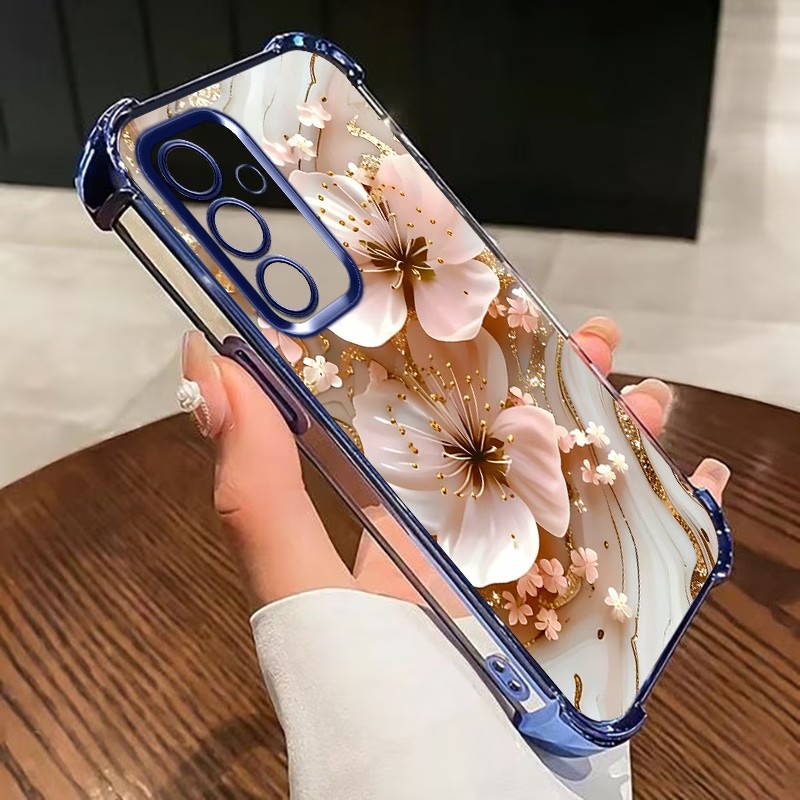 Electroplated Flower Clear Pho - Phone Cases Samsung S25 Fe ulasan dan harga