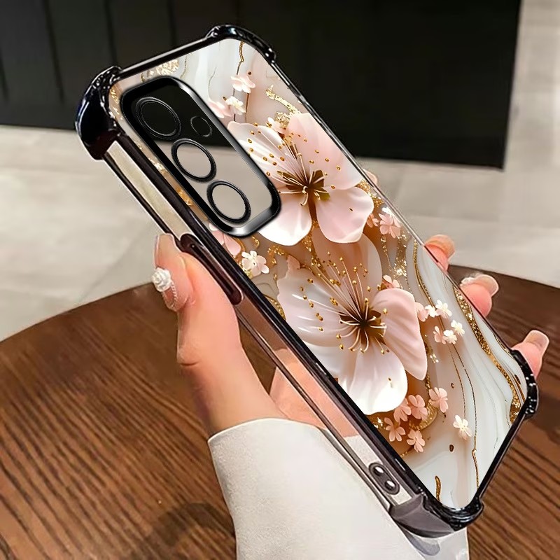 Electroplated Flower Clear Pho - Phone Cases Samsung S25 Fe ulasan dan harga