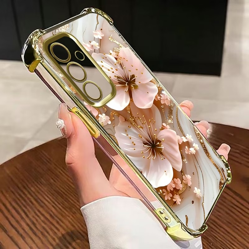 Electroplated Flower Clear Pho - Phone Cases Samsung S25 Fe ulasan dan harga