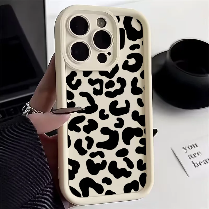 Black Leopard Print Pattern Si - Phone Cases Rhode ulasan dan harga