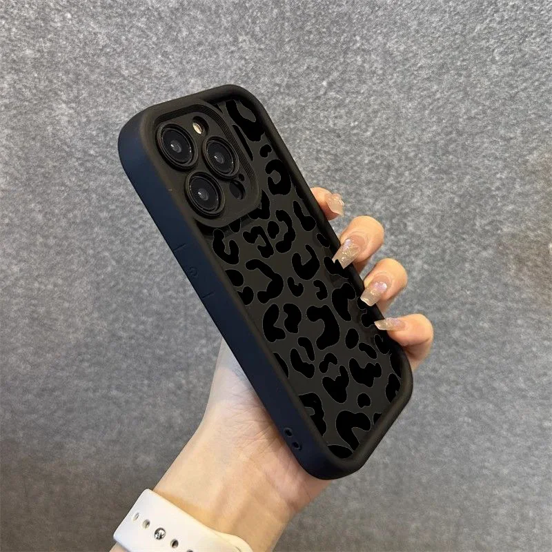 Black Leopard Print Pattern Si - Phone Cases Rhode ulasan dan harga