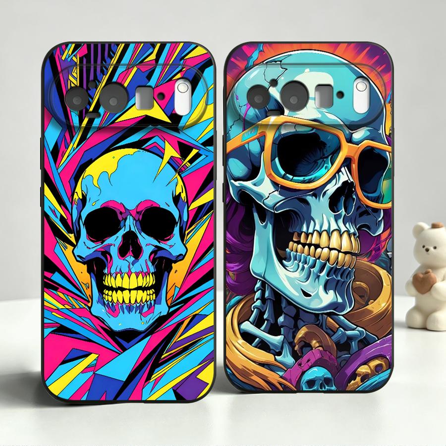 Neon Pop Art Skull Case for Go - Phone Cases Google Pixel 7 ulasan dan harga