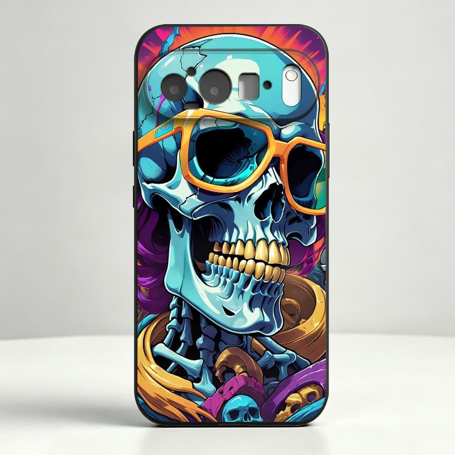 Neon Pop Art Skull Case for Go - Phone Cases Google Pixel 7 ulasan dan harga