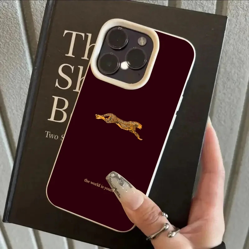 Fashion Leopard Wine Red Soft  - Phone Cases Leopard Print ulasan dan harga
