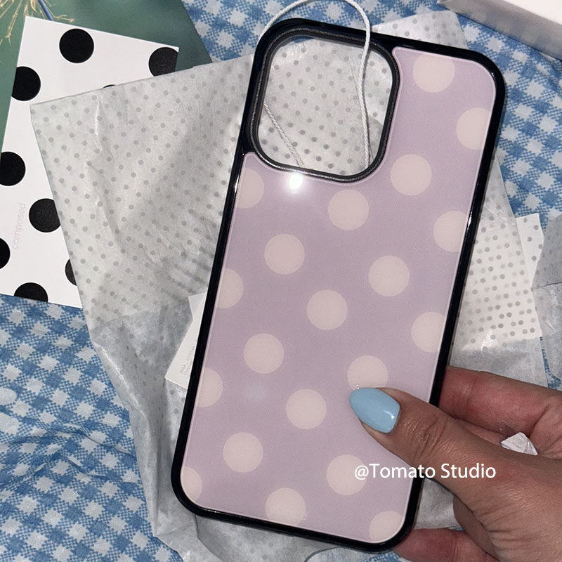 Korean Ins Fashion Purple Polk - Phone Cases Purple ulasan dan harga