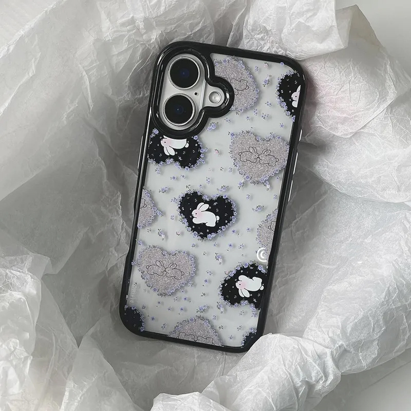 Ins Korean Retro Girl Love Rab - Phone Cases Purple ulasan dan harga