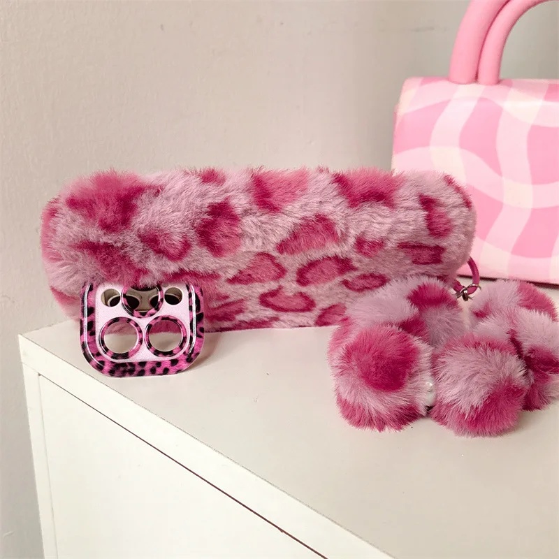 Fashion Leopard Furry Plush Le - Phone Cases For Iphone 12 Pro Max ulasan dan harga