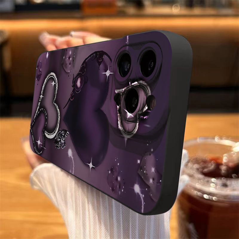 Purple Heart-Shaped Design TPU - Phone Cases Purple ulasan dan harga