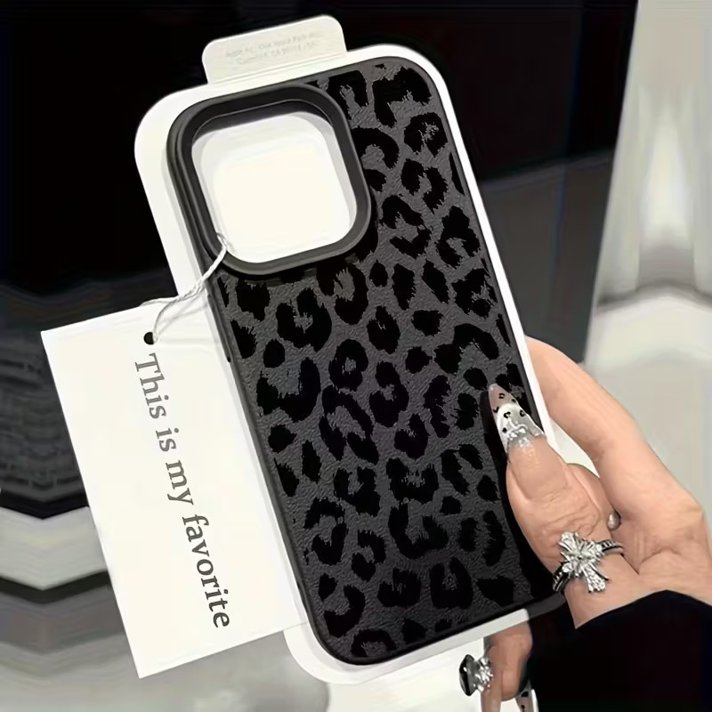 Shockproof Black Leopard Lyche - Phone Cases Leopard Print ulasan dan harga