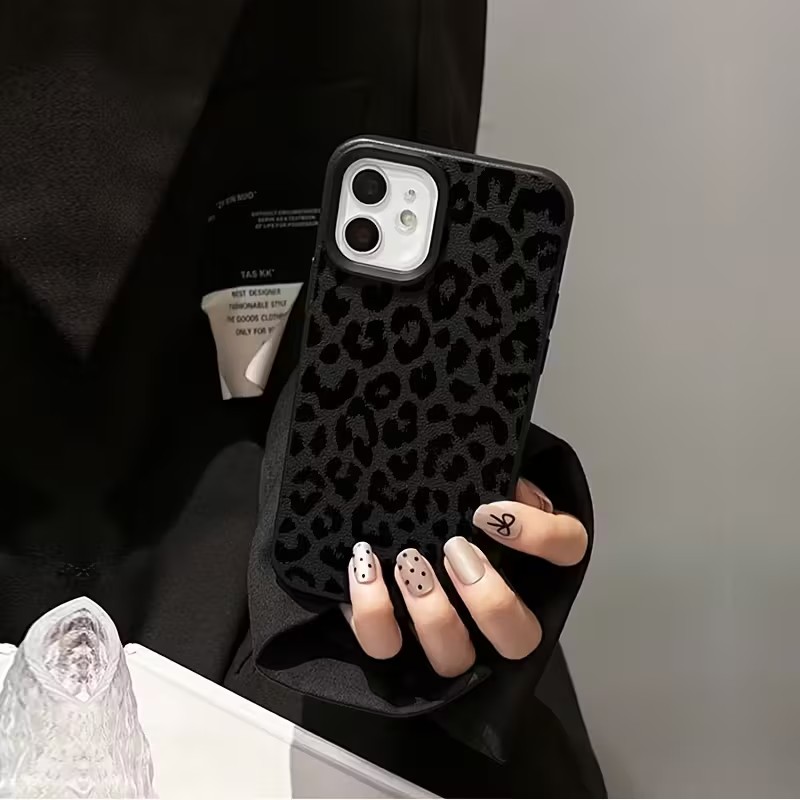 Shockproof Black Leopard Lyche - Phone Cases Leopard Print ulasan dan harga