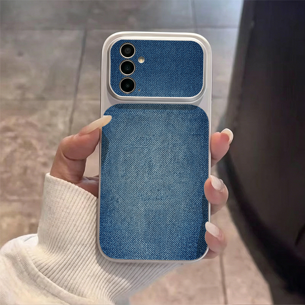 Retro Blue Denim PU Leather Ph - Phone Cases Samsung S25 Fe ulasan dan harga