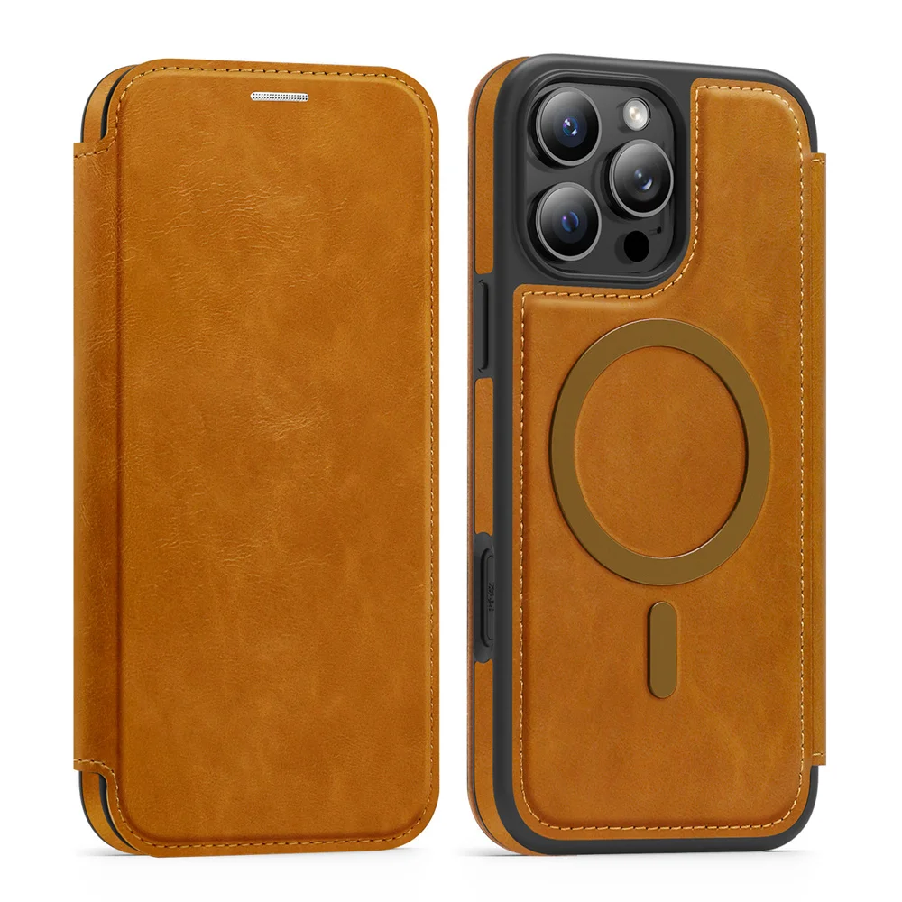 Magnetic Flip Leather Phone Ca - Card Holder Slim Case ulasan dan harga