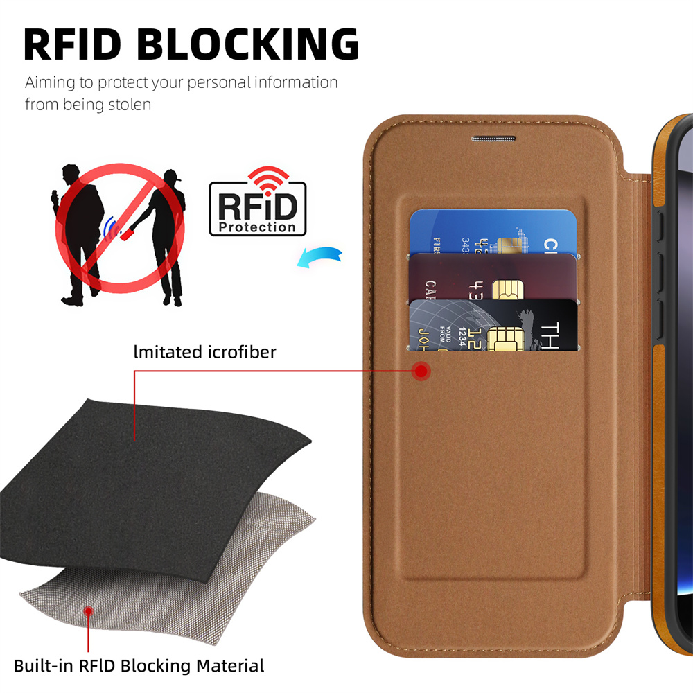 Magnetic Flip Leather Phone Ca - Card Holder Slim Case ulasan dan harga