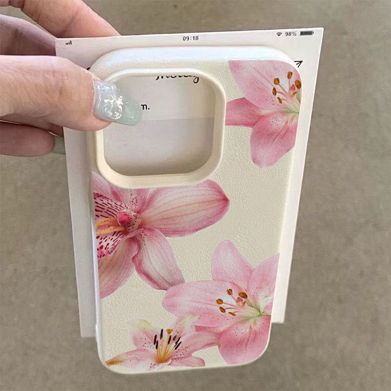 Pink Lily Lychee Texture Phone - Phone Cases Samsung S25 Fe ulasan dan harga