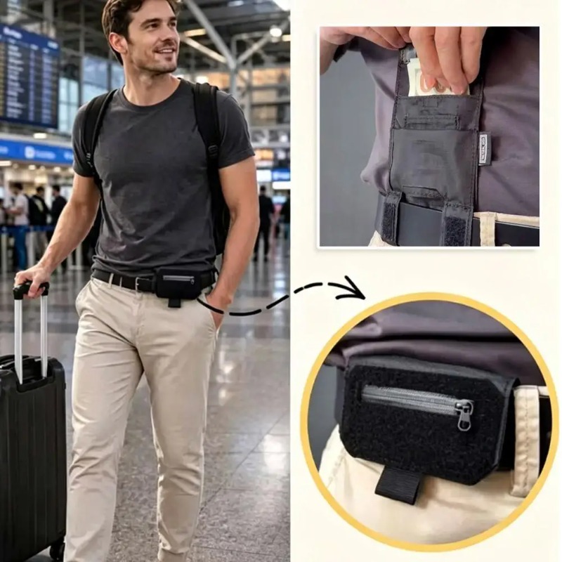 Portable Waist Belt Wallet,Men - Card Holder Slim Case ulasan dan harga